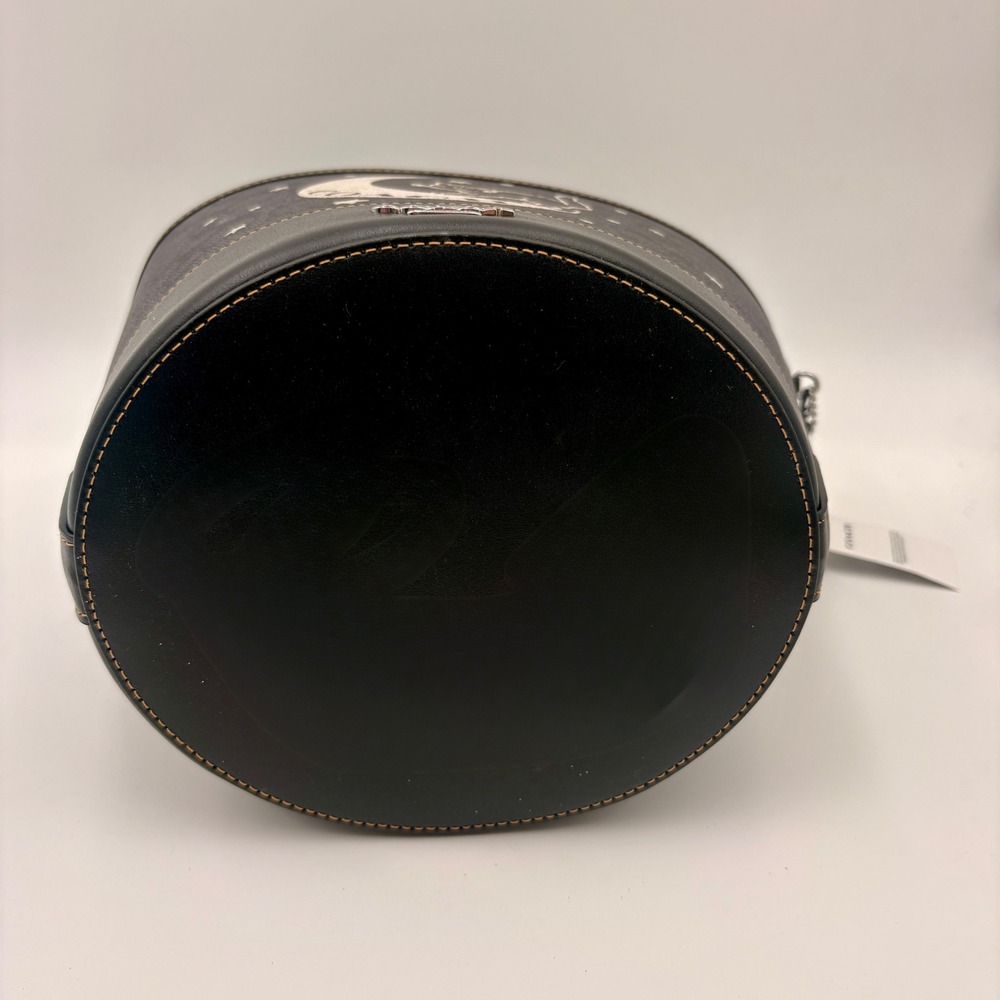 Coach Halloween Black Cat Moon Signature Bucket Bag Trick or Treat Pail - Picture 4 of 16